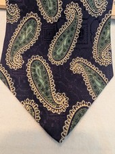 Polo Ralph Lauren Necktie Men Blue Paisley Classic 57 In T24