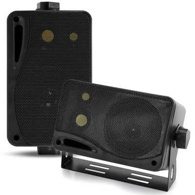 3-Way Indoor Outdoor Speaker System - 3.5 Inch 200W Pair of Mini Box Ceiling ...