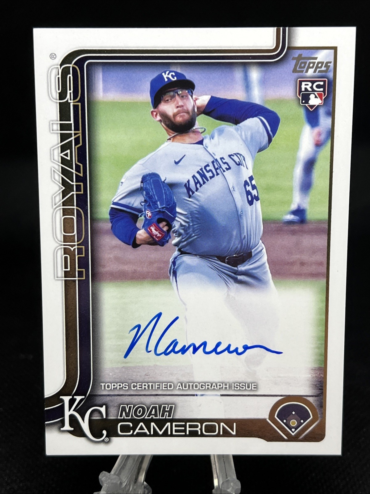 2025 Topps Update Series Real Ones Autograph Noah Cameron RC #US65