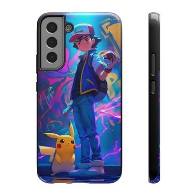 Ash and Pikachu Champion Team - Impact Resistant - iPhone & Samsung Phone Case