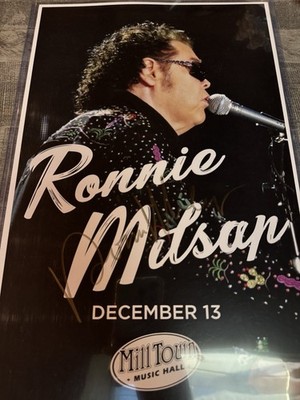 Ronnie Milsap Signed 11x17 poster COA  Country Music Icon