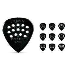 Pick Boy Pos-a-Grip Black Carbon/Nylon Guitar Picks .70 mm 10 Pack
