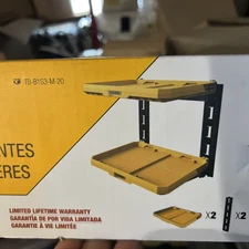 ToughBuilt StackTech 2-Shelf System, Wall Mounted Tool Storage Organizer Shelves