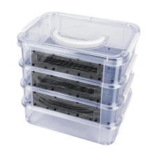 Mealworm Breeding Kit 4-Layer Clear Mesh Feeding Bin Mealworm Farm