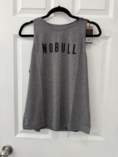 NWT WOMEN'S NOBULL HIGH-NECK TANK MEDIUM HEATHER GREY