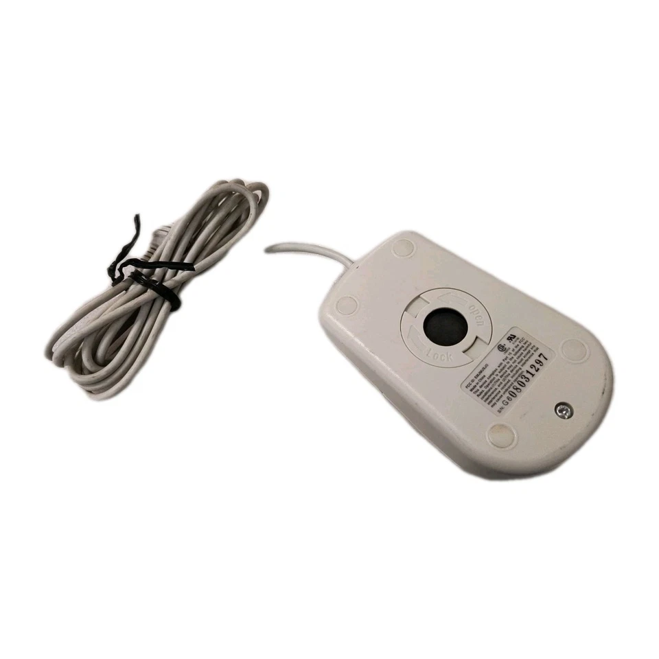 RARE VINTAGE ACER ASPIRE OFF WHITE 2 BUTTON PS2 MECHANICAL MOUSE RM00-MXB34 - Image 2 of 3