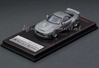Ignition Model 1/64 Rocket Bunny RX-7 FD3S Mini Car Titanium Gray Gebraucht I...