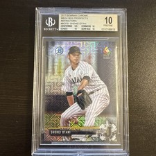 BGS 10 SHOHEI OHTANI/OTANI 1st 2017 Bowman Chrome Mega Refractor RC Pristine