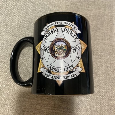 SHERIFF Office Ormsby County Carson City Ceramic Coffee Mug / Cup, Mint