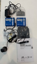 Sony Net MZ-N707 MiniDisc Portable MD BLUE Walkman Player Bundle