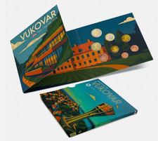 Coffret BU Euros Croatie 2026 VUKOVAR - 8 pièces 1 centimes à 2 Euros