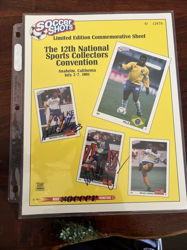 SOCCER MLS Signed 1991 NATIONAL Sports Collectors Convention Not FIFA World Cup