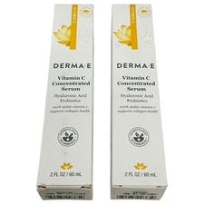 Lot of 2- DERMA E Vitamin C Renewing Moisturizer 2 oz Each