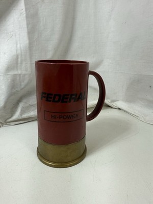 Vintage Federal BIG SHOT  Steel Shot  Ammunition Shotgun Shell Plastic Mug