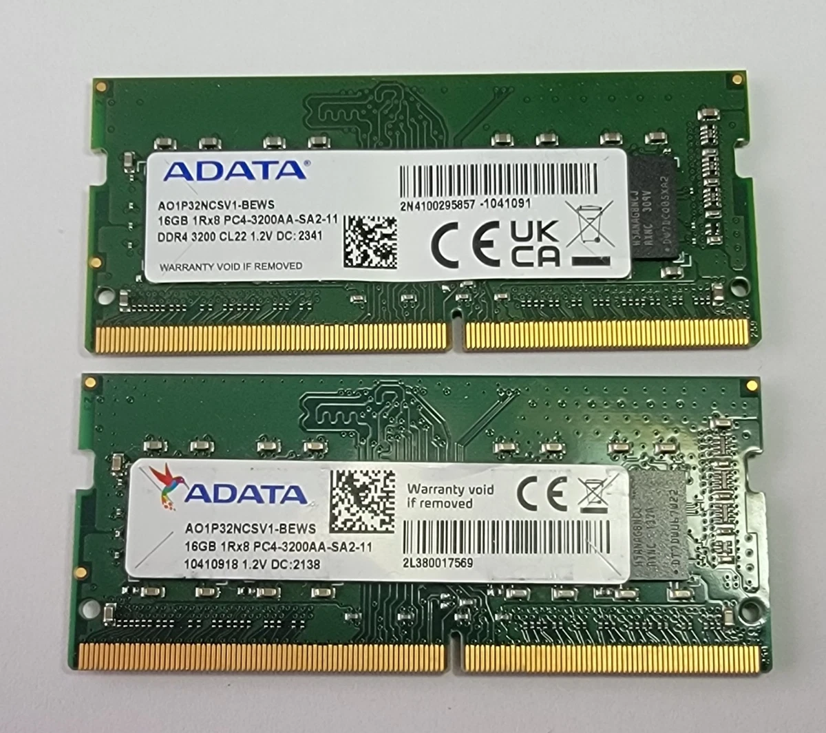 ADATA DDR4 SDRAM 16 GB Capacity per Module Memory (RAM) for sale