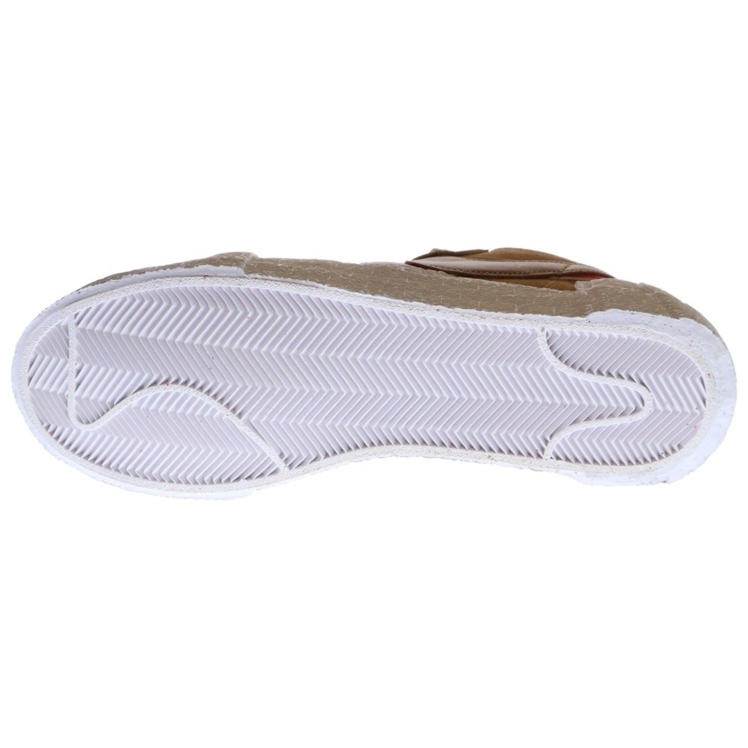 SACAI X NIKE NIKE X SACAI BLAZER SNEAKERS BASSE TAGLIO TAN BRITANNICO BIANCO MARRONE US9 5 27 5 cm usate 5