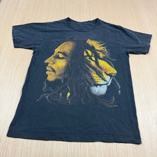 y2k Vintage Bob Marley Reggae Rasta Lion T Shirt Small Rastafarian
