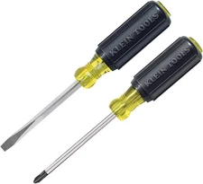 Screwdriver Set, 2-Piece, 1/4 Keystone and #2 Phillips, Cushion Grip