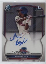 2023 Bowman Chrome Prospect Refractor 198/499 Emaarion Boyd #CPA-EB Auto 2a9