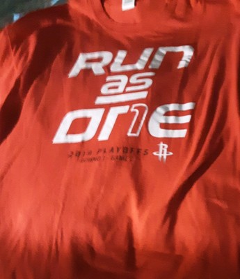 Houston Rockets Shirt Gameday Giveaway Run as One 2019 Playoffs Round 1 Game 2