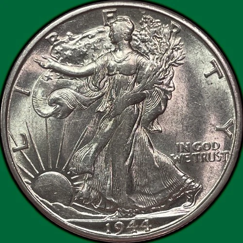 1944-S Walking Liberty Half Dollar Uncirculated UNC Coin #33416
