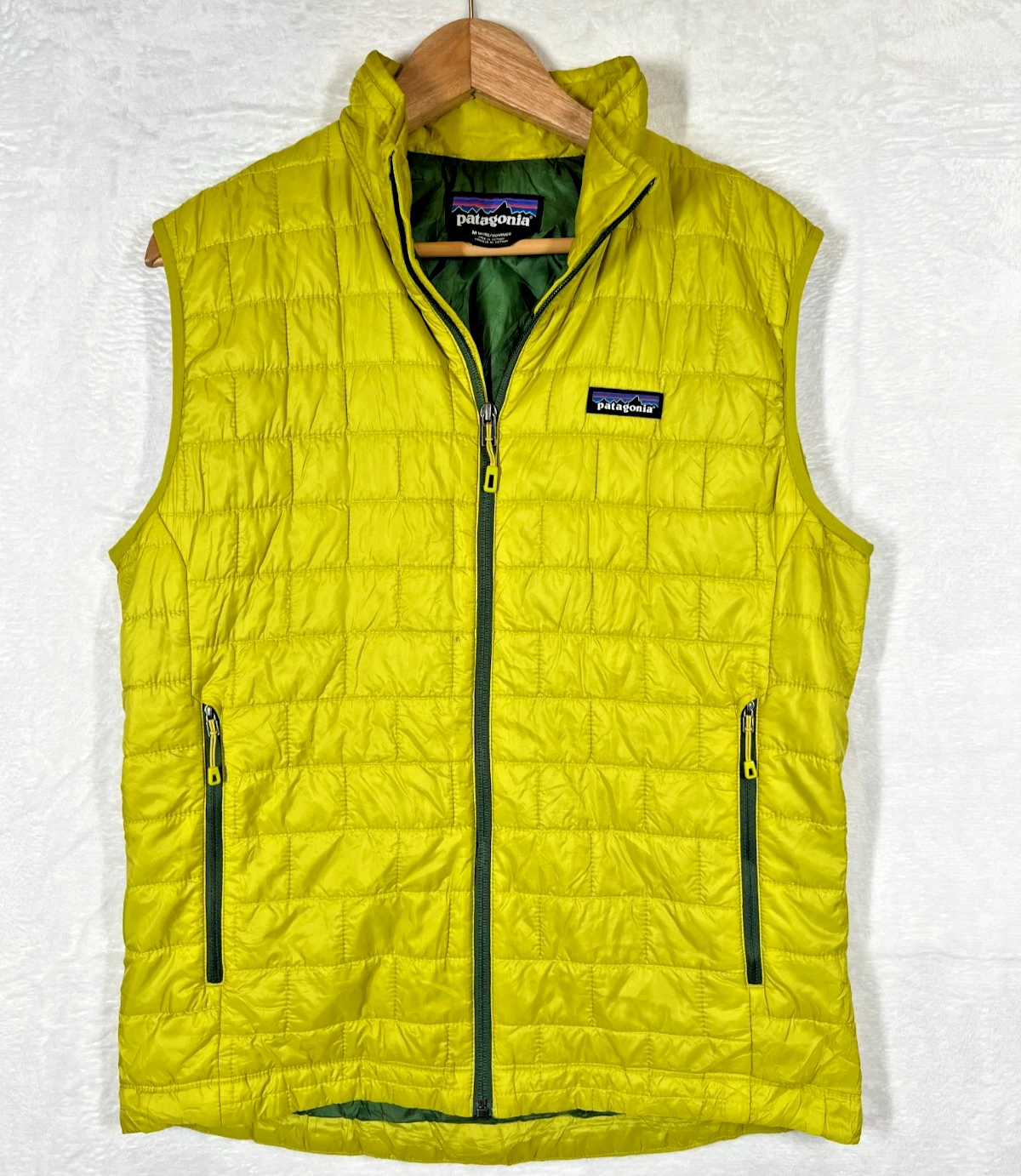 Patagonia Nano Puff Vest Mens Medium Green PrimaLoft Gilet Jacket