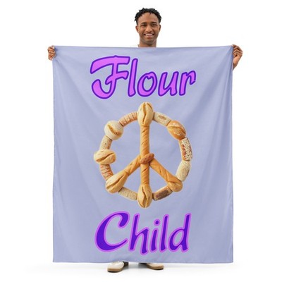 ''Flour Child'' Wall tapestry Baking Bread Baker Bakery Grains Peace Hippie