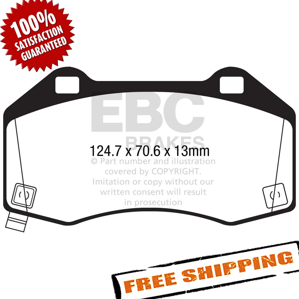 EBC DP42286R Yellowstuff Front Brake Pads for 2017-2020 Fiat 124 Spider - Image 2 of 4