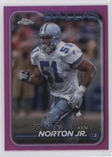 2024 Topps Chrome Pink Refractor Ken Norton Jr #51 1kq1