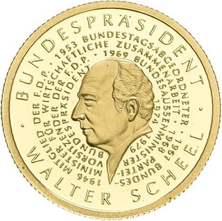 Künker: Mariana Islands 5 Dollar 2004 Walter Scheel 1/25 Unze Feingold
