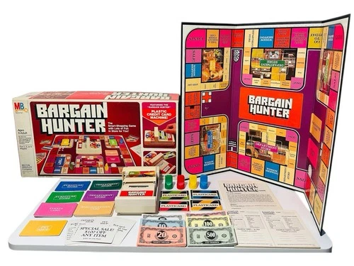 VINTAGE 1981 BARGAIN HUNTER Board Game Milton Bradley COMPLETE Original