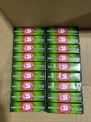 Bubblicious Watermelon Gum, 18 Packs , EXP 10/25