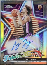 2023-24 Topps Chrome - Future Stars Autographs #FSA-CJ Colby Jones Basketball EX