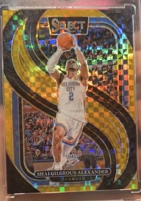 2024-25 Panini Select - Premier Level Shai Gilgeous-Alexander #131 Gold Prizm...