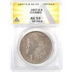 1897 O Morgan Dollar AU 53 Details ANACS Silver $1 Coin SKU:I19234
