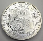 1 oz Texas Silver Round Remember the Alamo! Eagle with Lone Star E40