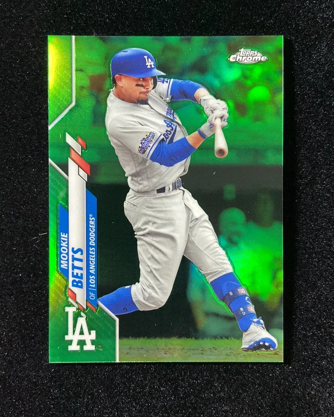 2020 Topps Chrome Green #100 Mookie Betts 17/99 Dodgers HD