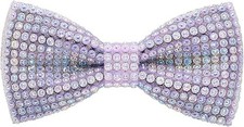 Pre Tied Rhinestone Bow Tie Sequin Diamond Tuxedo Bowtie for Men Women Formal