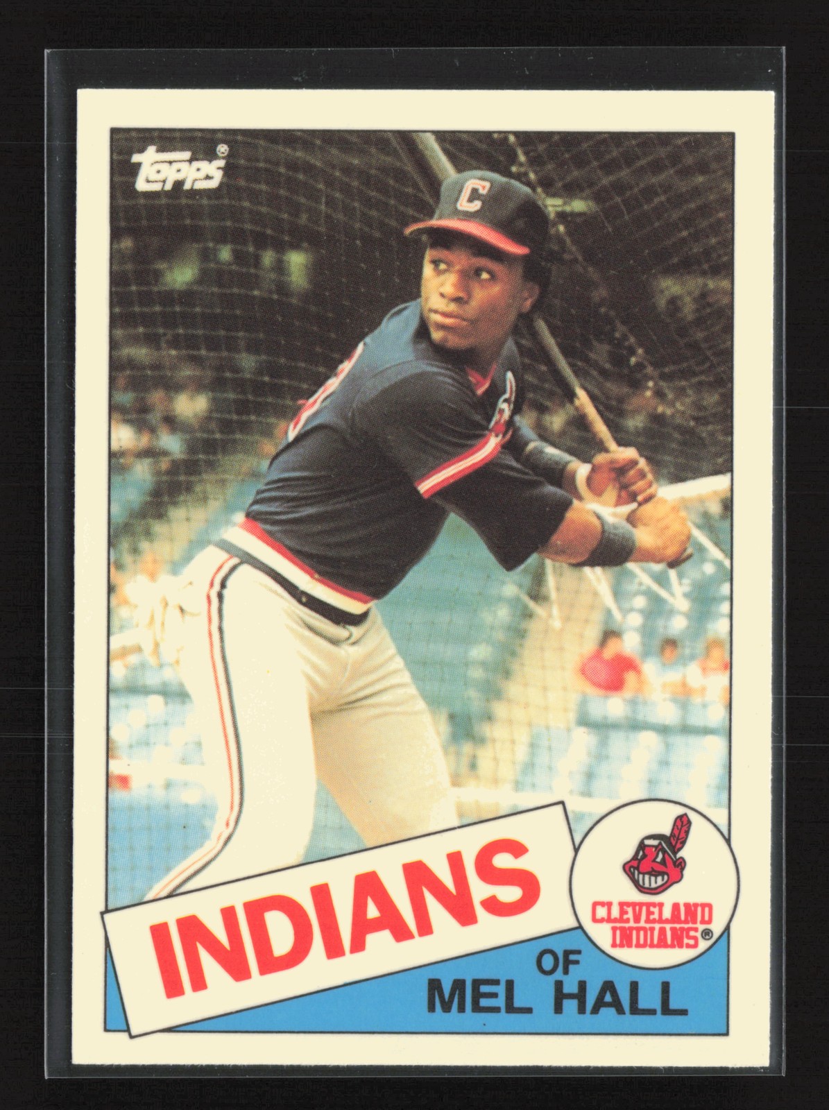 1985 Topps #263 Mel Hall Collector's Edition (Tiffany) Cleveland Indians