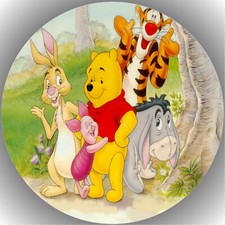 Tortenaufleger Geburtstag Tortenbild Fondant - Oblate Winnie Pooh & Freunde P30