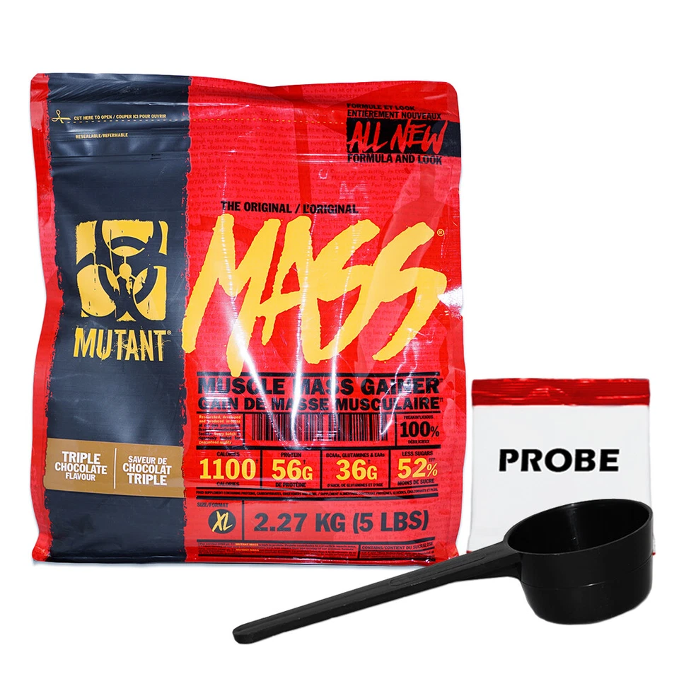(11,89 EUR/kg) Mutant Mass Weight Gainer 2270g Beutel Protein Eiweiß + Bonus