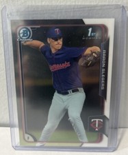 2015 1st Bowman Aaron Slegers #BCP105 Bowman Chrome Prospects Twins