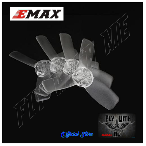 EMAX Babyhawk PROP SET Clear Propeller 4pcs (2CW+2CCW) ORIGINAL+HARDWARE NEW - Picture 1 of 5