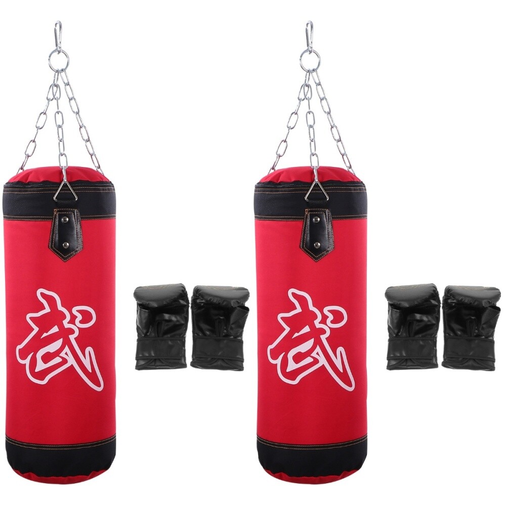 2 Sets Karate Training Bag Kicking Sandbag Bags Fitness Sports Hanging