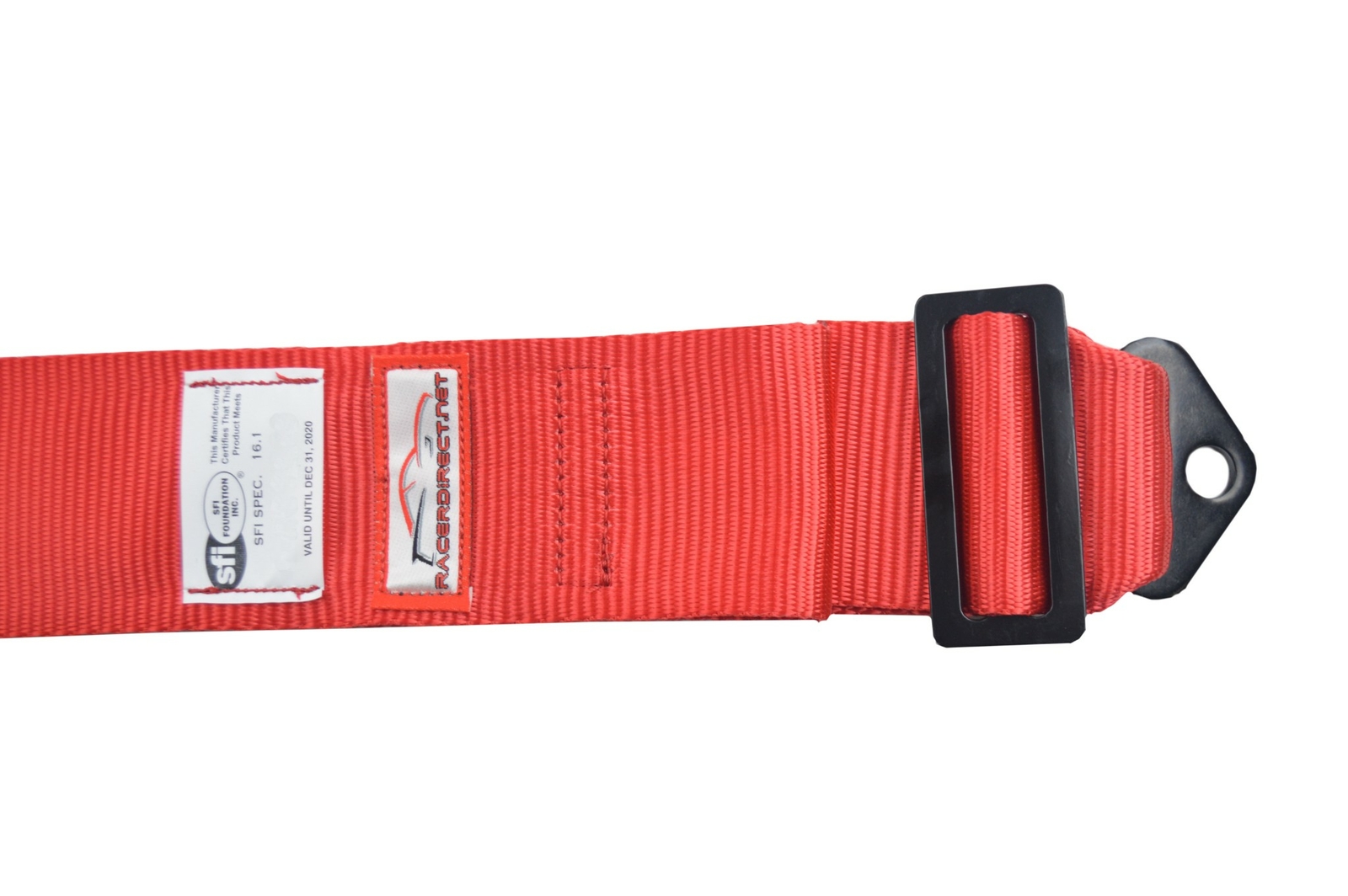 RACING HARNESS 5 POINT UNIVERSAL LATCH & LINK SEAT BELT RED FLOOR MOUNT