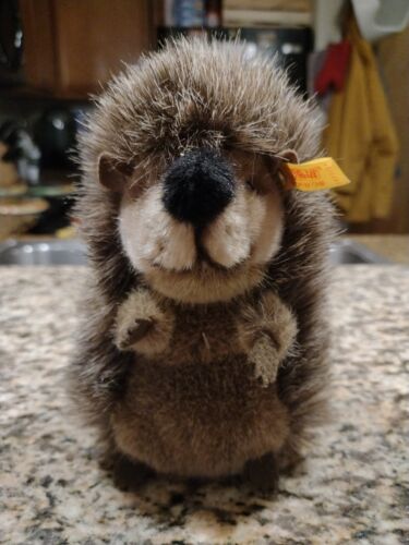Steiff Joggi Hedgehog w Ear Button 1677/14 Original 6" - 第 1/8 張圖片
