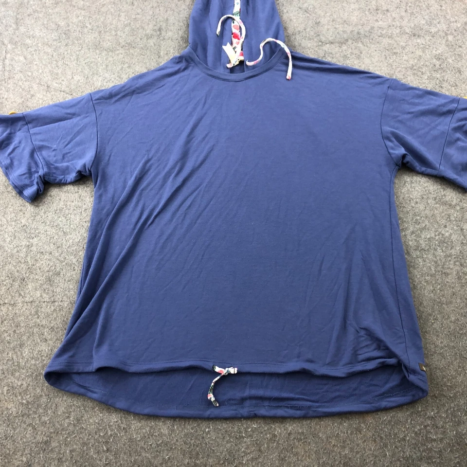 Sudadera con Capucha Matilda Jane Para Mujer Grande Azul Manga Corta Lets Go Pullover Foto 2 de 4