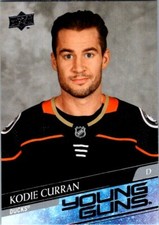 2020-21 Upper Deck  Base Set - Young Guns 708 Kodie Curran YG RC Anaheim Ducks