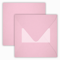 # 25 St BriefumschläGe Rosa Quadratisch Selbstklebend 15,5 X 15,5 Cm
