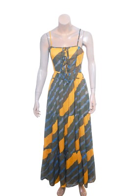 Rhode Resort Zoe Maxi Dress XS 2 Women Casual Printe Sleeveless Midi NEW 34552